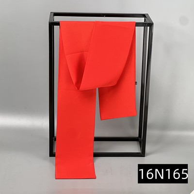 男红色黑色宝蓝藏青纯色薄款围巾双面仿真丝长款领巾商务春秋