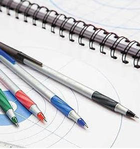 满10支包邮 BIC比克Round Stic Grip黑蓝红紫色圆珠笔penbeat单支