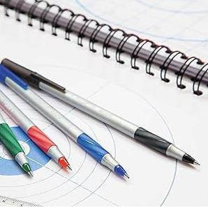 比克美国grip红绿紫色条纹圆珠笔