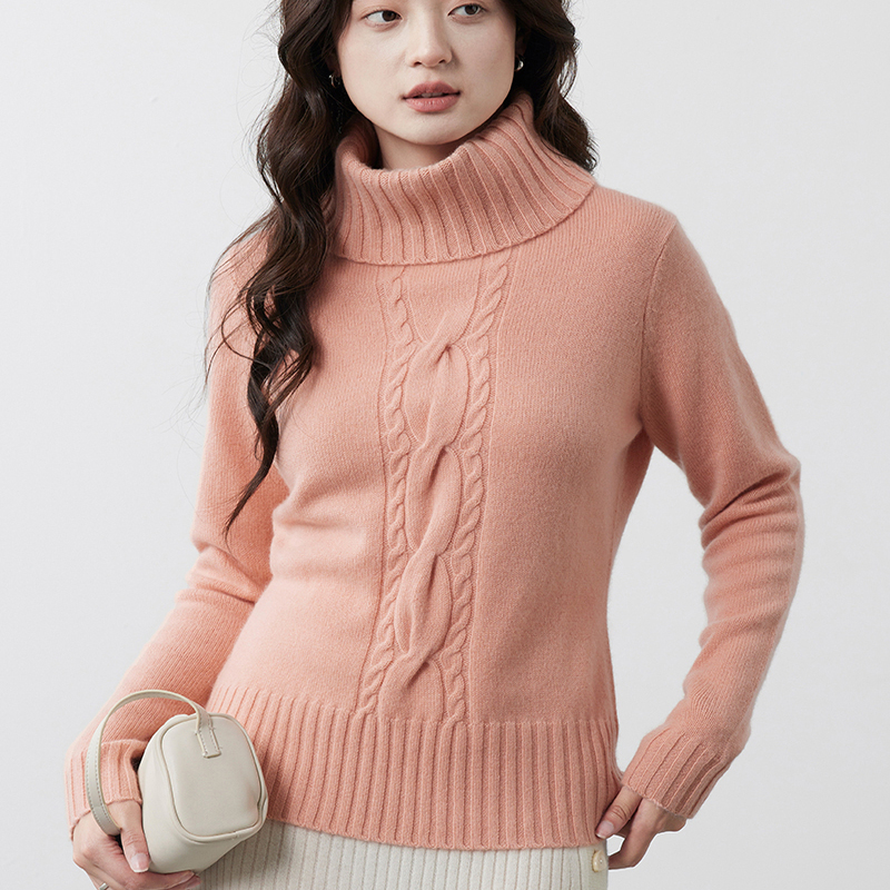 思诺芙德圆领费尔岛嵌花羊毛衫