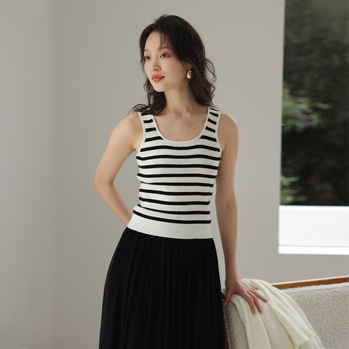 思诺芙德修身气质羊毛背心