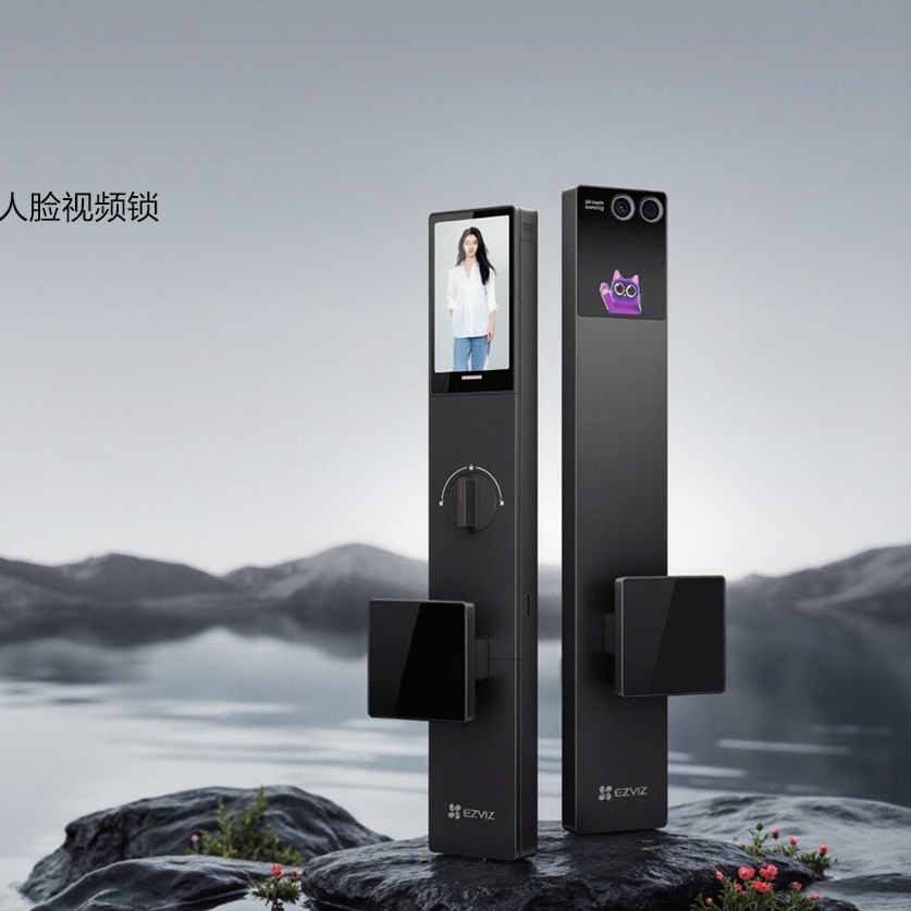 【萤石智能锁Y5000FVS】启明 AI新世代智能人脸视频锁