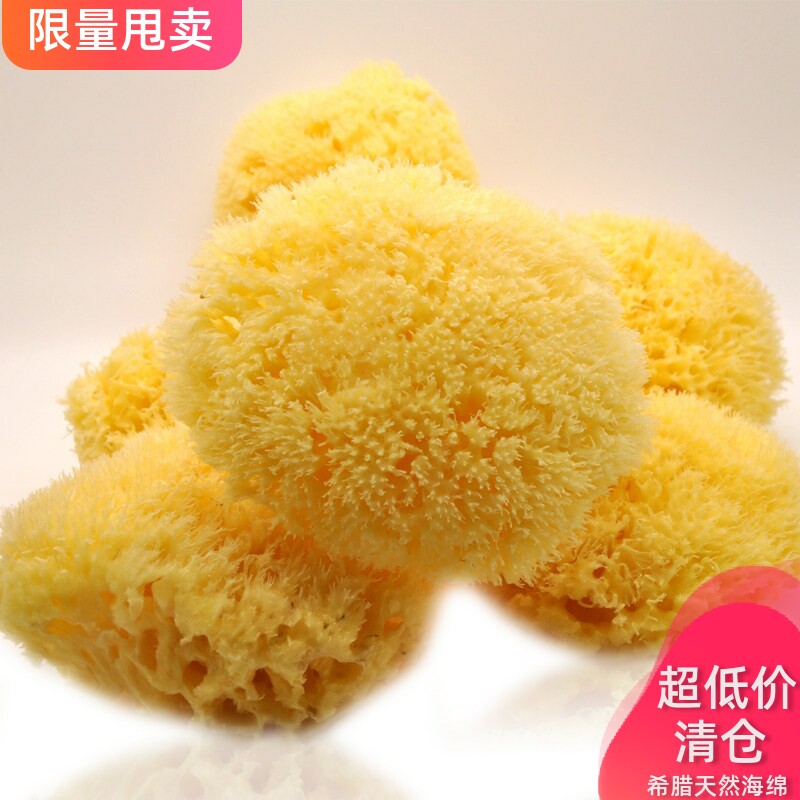 T中号脱色蜂窝绵 清仓特价 3.5~4英寸丑丑瑕疵洗脸洗面膜天然海绵