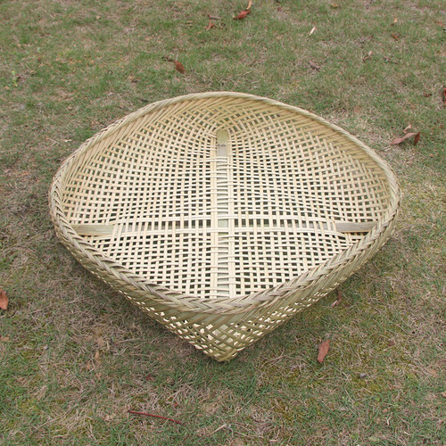 竹编竹筛子晒东西手工竹寺佬簸箕