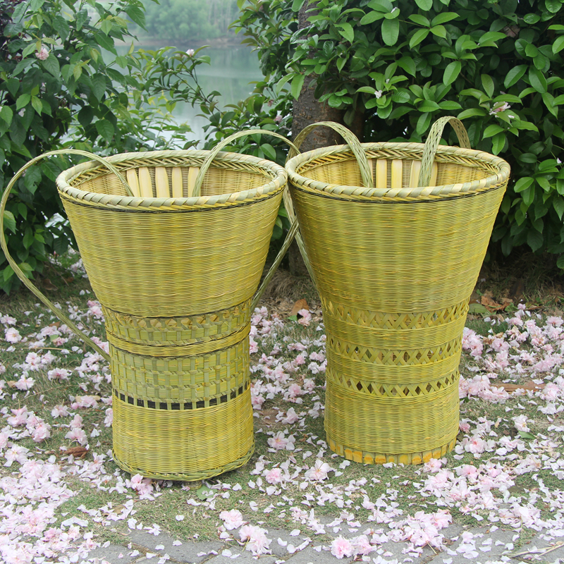 竹编大背篓手工儿童背篼舞蹈道具