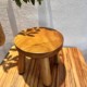 香樟木圆凳简约矮凳垫脚木板凳客厅换鞋 凳家用原木大人儿童茶几凳