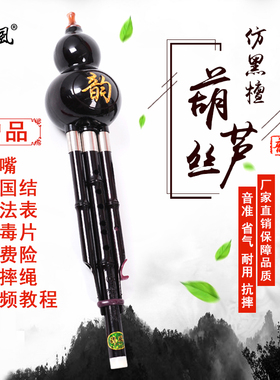 德风 合成胶木初学者葫芦丝 c调降b调葫芦丝 入门乐器
