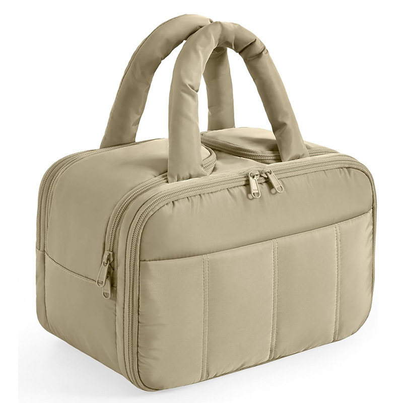 现货跨境新款时尚女士蓬松旅行洗漱包轻便化妆包收纳袋旅行盥洗包