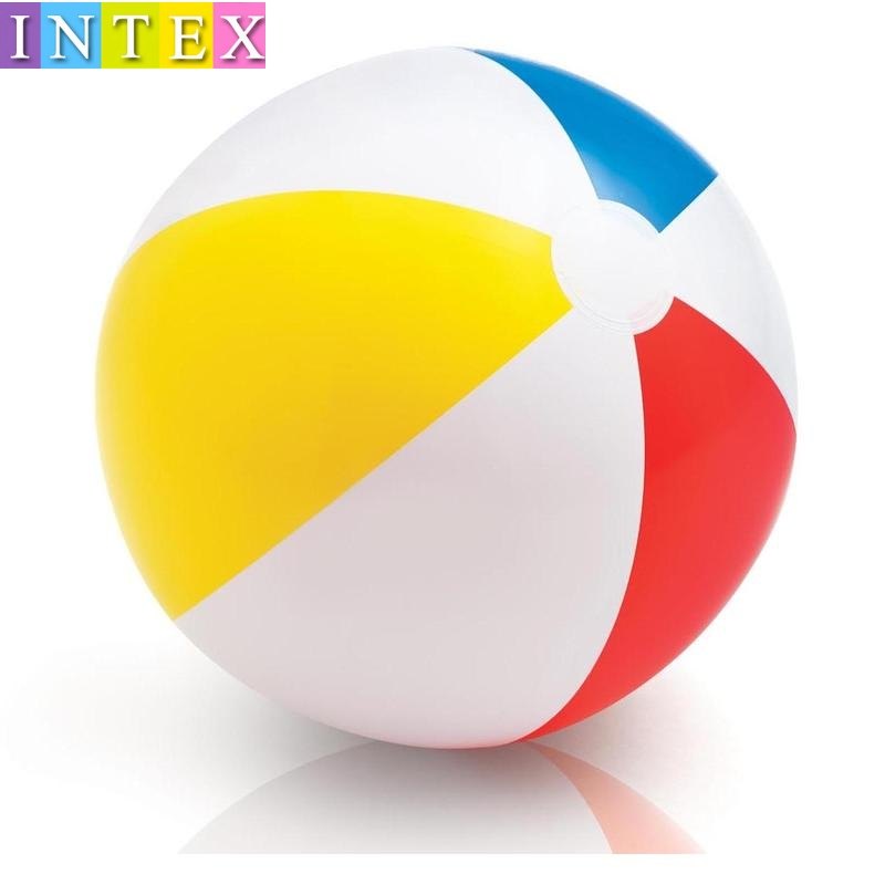 正品INTEX-59020四色沙滩球充气玩具海滩球充气球水上球直径51CM