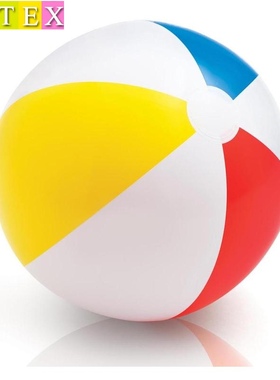 正品INTEX-59020四色沙滩球充气玩具海滩球充气球水上球直径51CM