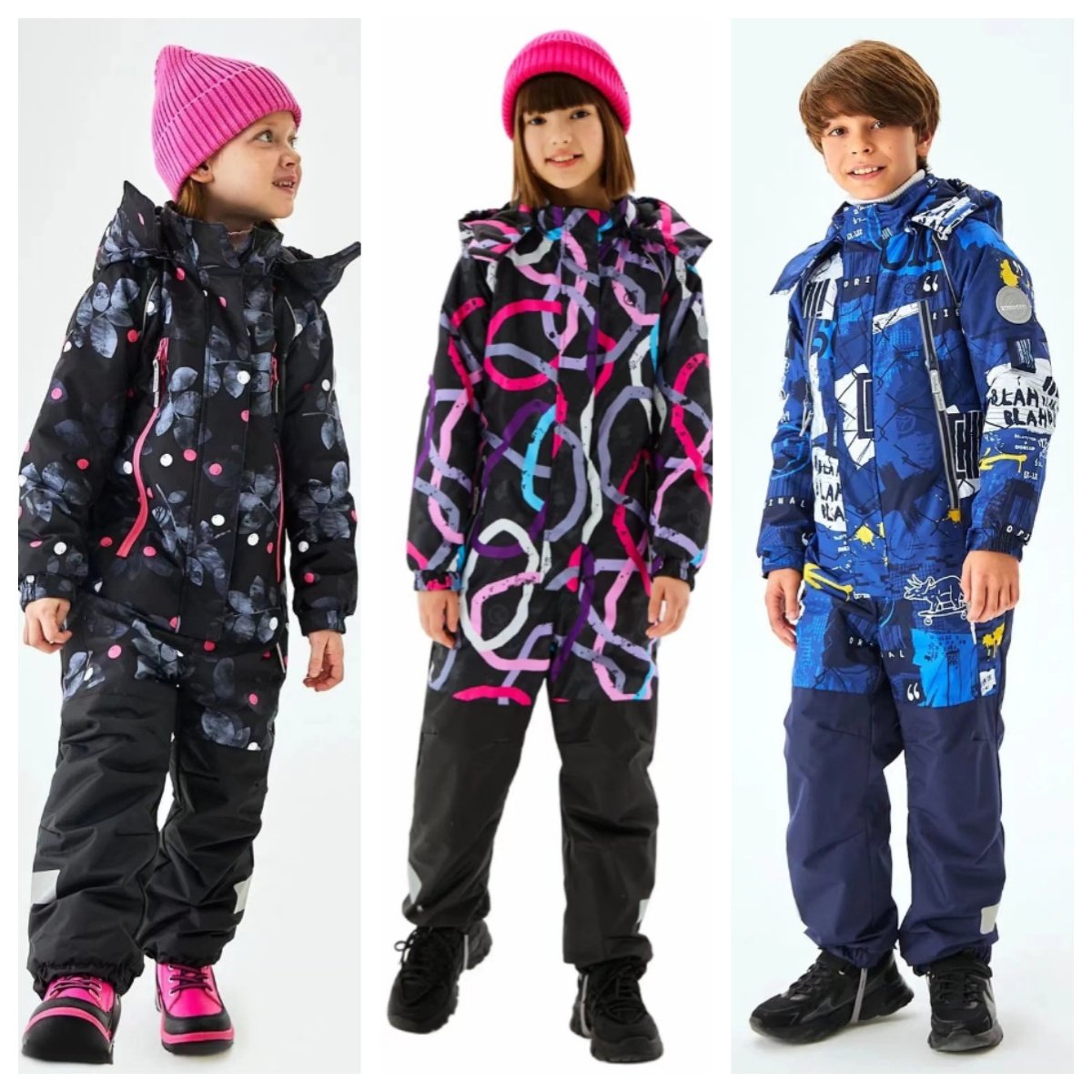 出口俄罗斯高端户外儿童加厚滑雪连身衣/爬服/哈衣