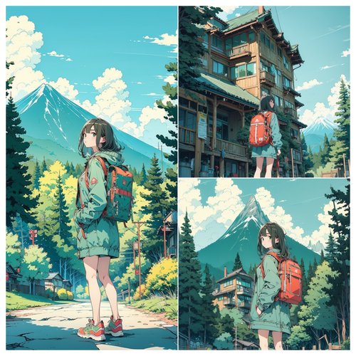 高清手机壁纸旅行女孩2KiPhone高清壁纸手机墙纸桌面设计素材