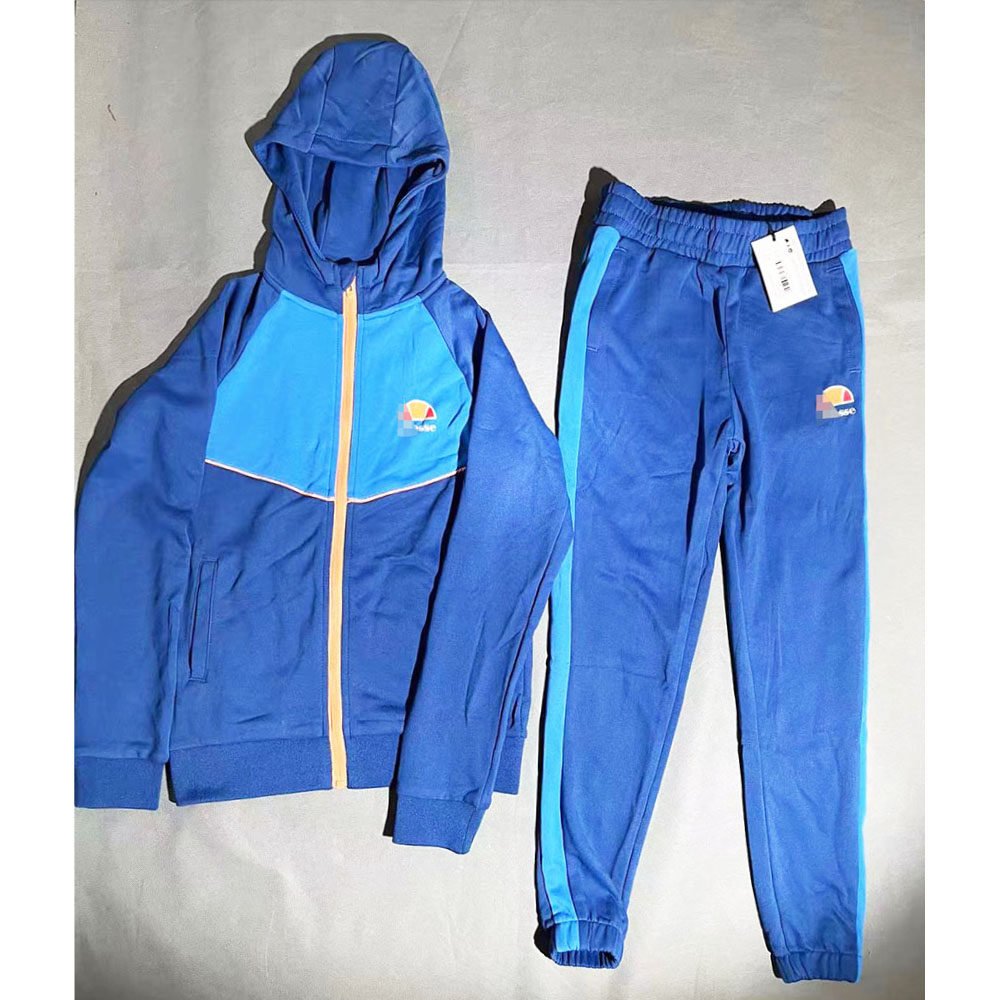 ellesse意大利品牌儿童秋冬连帽卫衣套装男女儿童潮牌休闲运动服