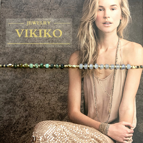 VIKIKO非洲绿松石串珠幸运小手链