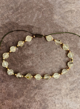 VIKIKO考研上岸礼物天然葡萄石原创设计混搭手链女宝石ins女珠串