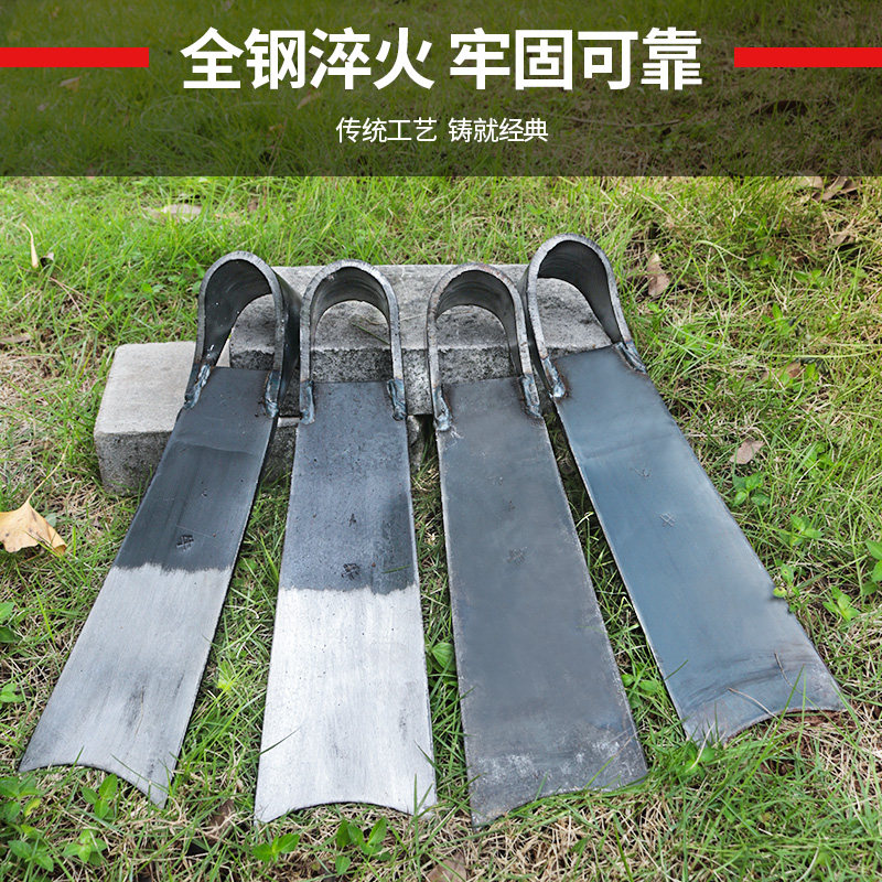 锰钢锄头种地除草两用老式农民翻土铲草锄碎土作垄农用1.5米锄头