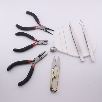 手工diy工具绕线材料配件尖嘴钳斜口钳剪钳手链项链串珠工具批发