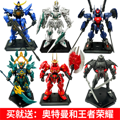 森宝积木模寿先祖效应甲斐之虎梵天丸武城侯盲盒积木湖中骑士模型