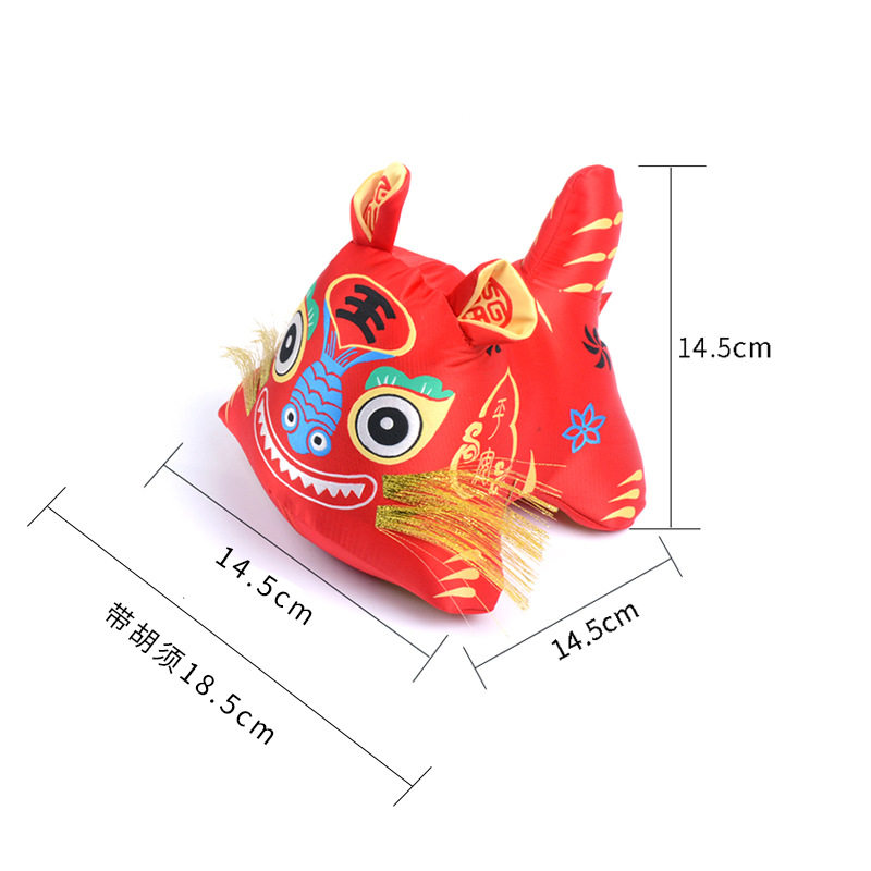 立体国风香包手工缝制布老虎艾绒车载摆件礼品布老虎香包香囊