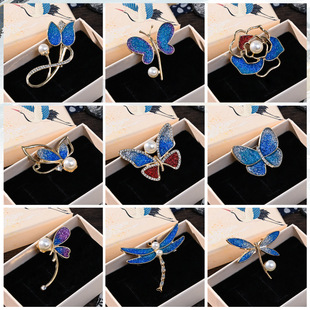 新年手工diy仿烧蓝胸针材料包景泰蓝发簪饰品团建礼物社区活动