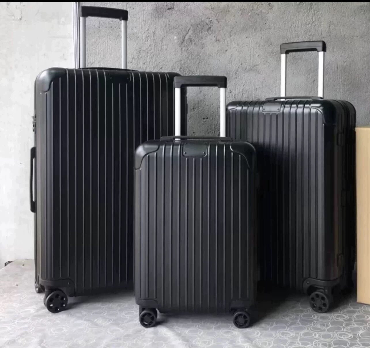 thumbnail for New Aluminum Magnesium Alloy Trolley Case 20 Inch Oringal Boarding Case Square Fat Tun Span Wheel Trendy Suitcase