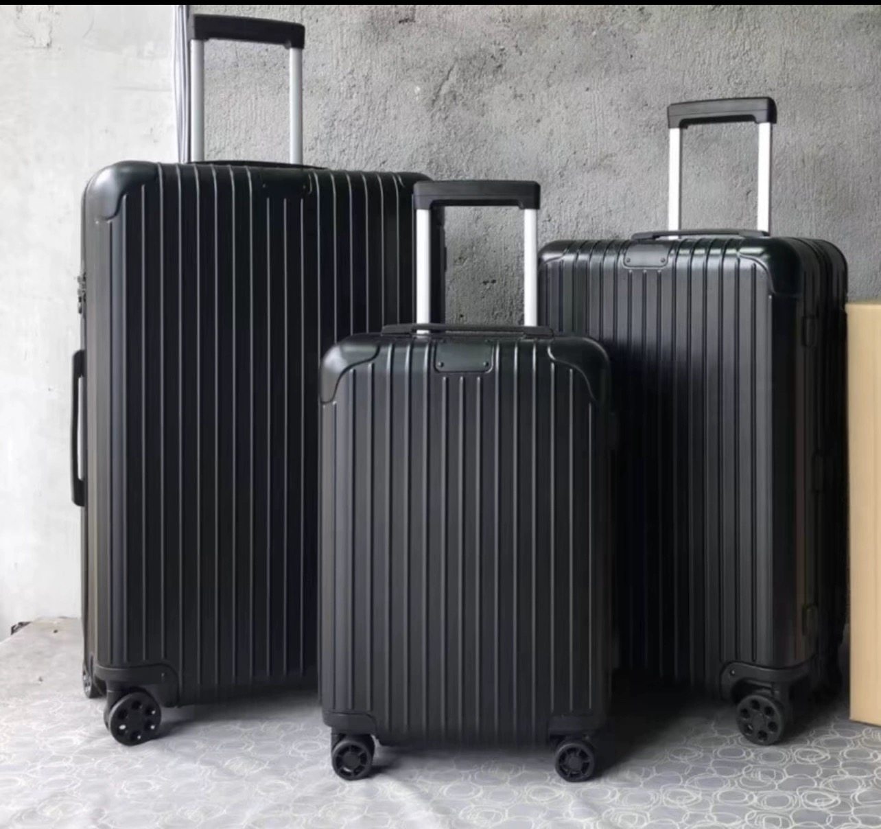 thumbnail for New Aluminum Magnesium Alloy Trolley Case 20 Inch Oringal Boarding Case Square Fat Tun Span Wheel Trendy Suitcase