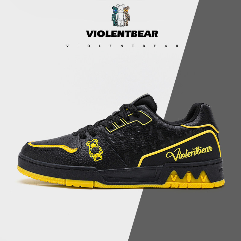 新款暴力熊官方旗舰店男鞋百搭低帮运动鞋春夏黑黄休闲女款板鞋潮,运动鞋new,板鞋,淘宝优惠券,粉丝福利购,淘宝优惠卷