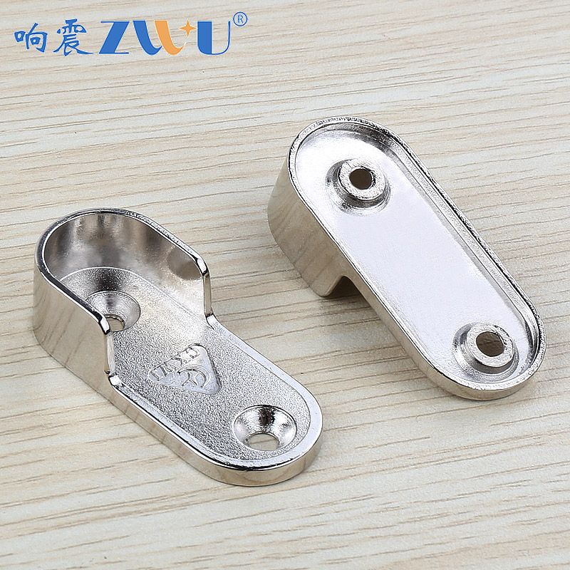 挂衣衣杆加厚衣托座扁衣管法兰座