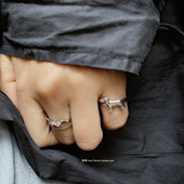 handmade 小伙伴 925银 梵树For 幸运狗狗戒指 可做尾戒