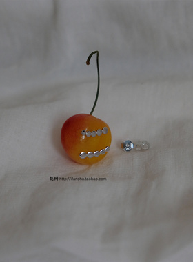 梵树For handmade-《Orange》S925纯银 薄面渐变圆点耳钉