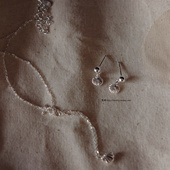 小贝壳项链 梵树For 耳环 925银 自然风格 handmade 散步看海