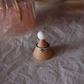 请你爱我 嘿 S925快乐小爪印指环戒指 handmade 梵树For