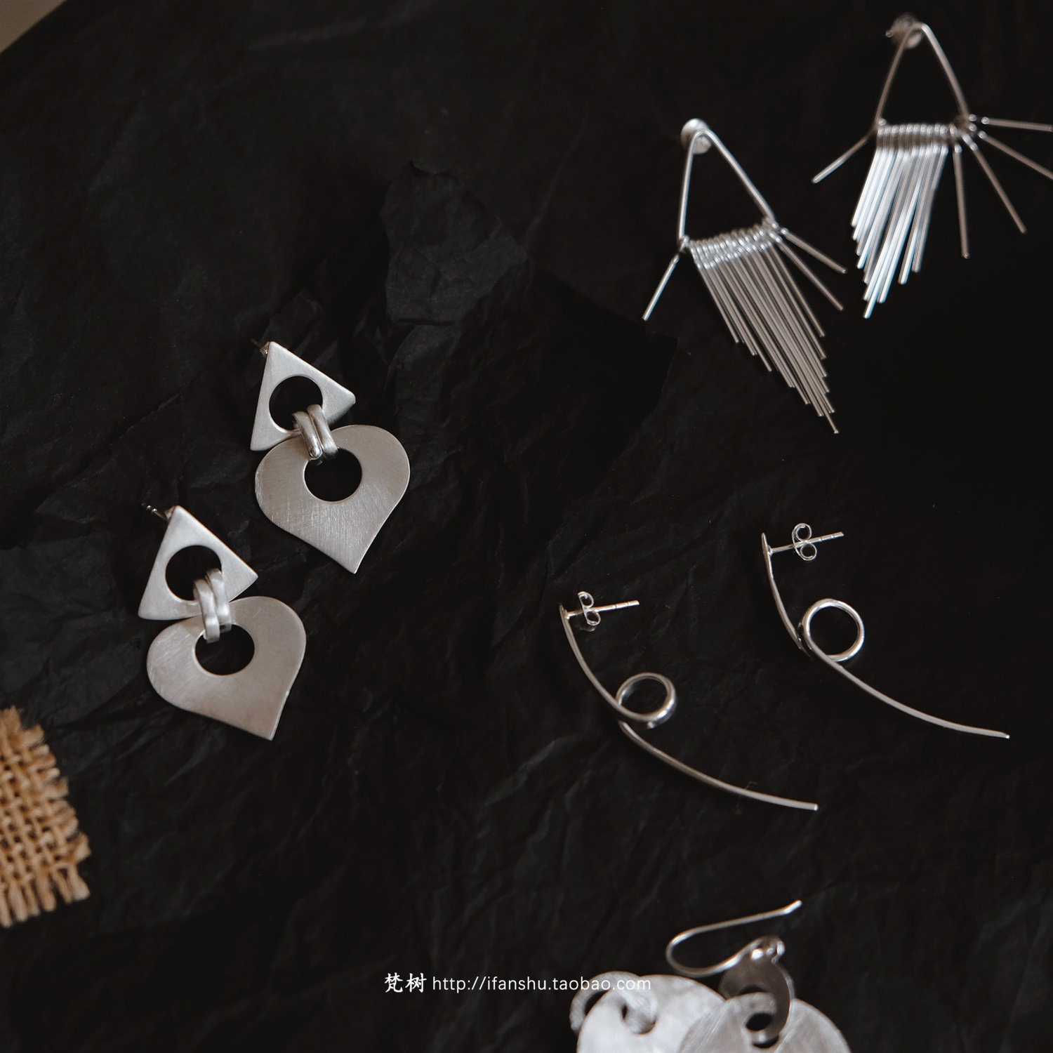 S925纯银进口手工耳环合集