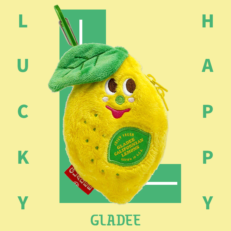 朴坊新品GLADEE柠檬迷你毛绒包