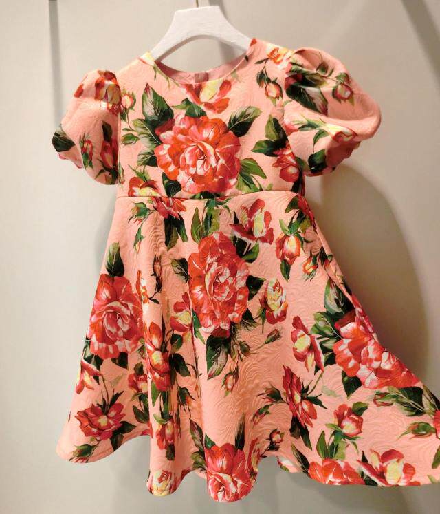Women's wear customized Spring and summer Children's clothing rose puff sleeve Dress With children Photo Tuxedoin the Children/Baby/Family fitted , Skirt(New) , Dress  category - from Buy2taobao.com to provide professional Taobao agent buy service