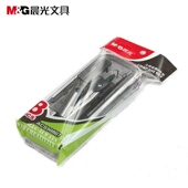 晨光文具圆规三角板尺子套装 学生文具考试绘图工具2B铅笔ACS90807