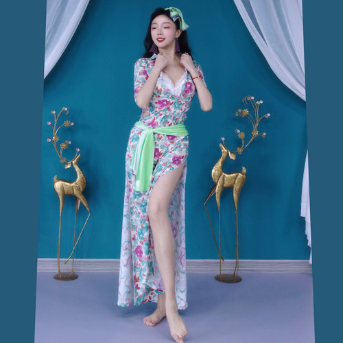 新款肚皮舞练习服练功服民俗袍子balady shabby saidi初学者团体