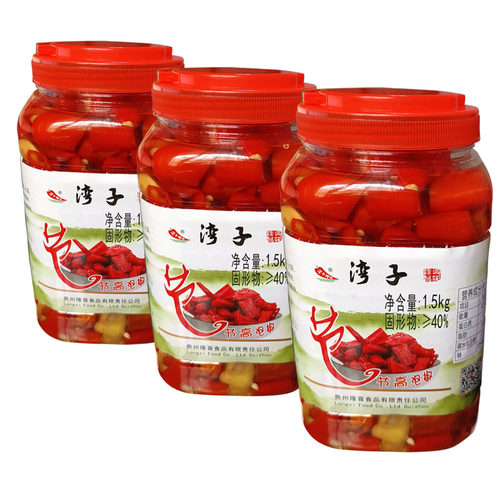 贵州湾子节节高泡菜调味料瓶装