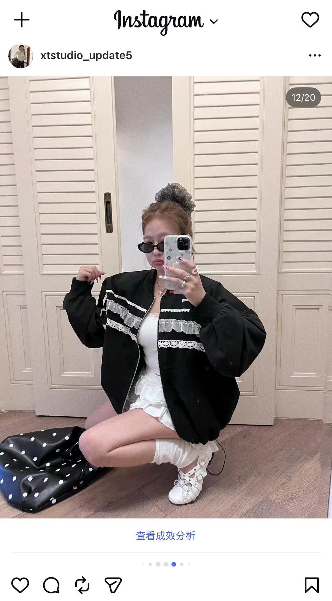 韩国2026春季新款时尚设计感小众蕾丝拼接短款外套女宽松夹克上衣