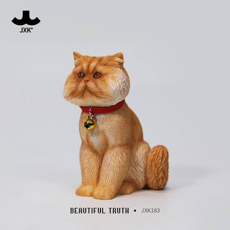 JXK1/6丑猫动物模型大脸丑萌猫咪宠物工艺品摆件手办潮玩桌面装饰