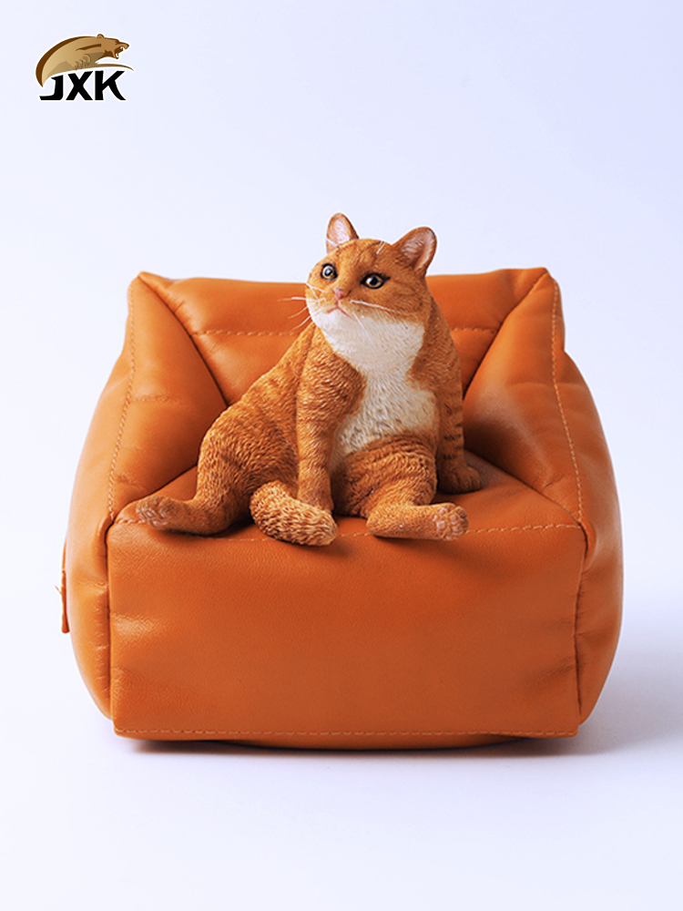 懒猫模型仿真橙色创意手办桌面