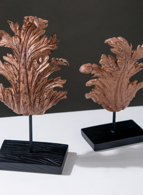 树脂装饰乡村风枫叶摆件