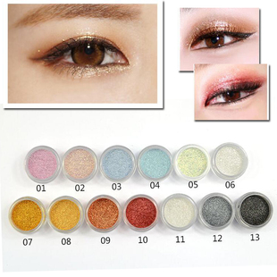 白色珠光眼影粉提亮粉眼部高光粉亮片闪粉卧蚕舞台演出表演化妆品