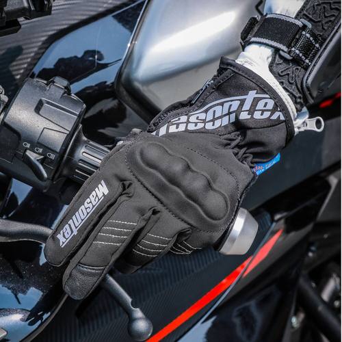 摩爵仕手套M36D摩托车秋冬季手套保暖防水防寒加绒锁温防风碳纤