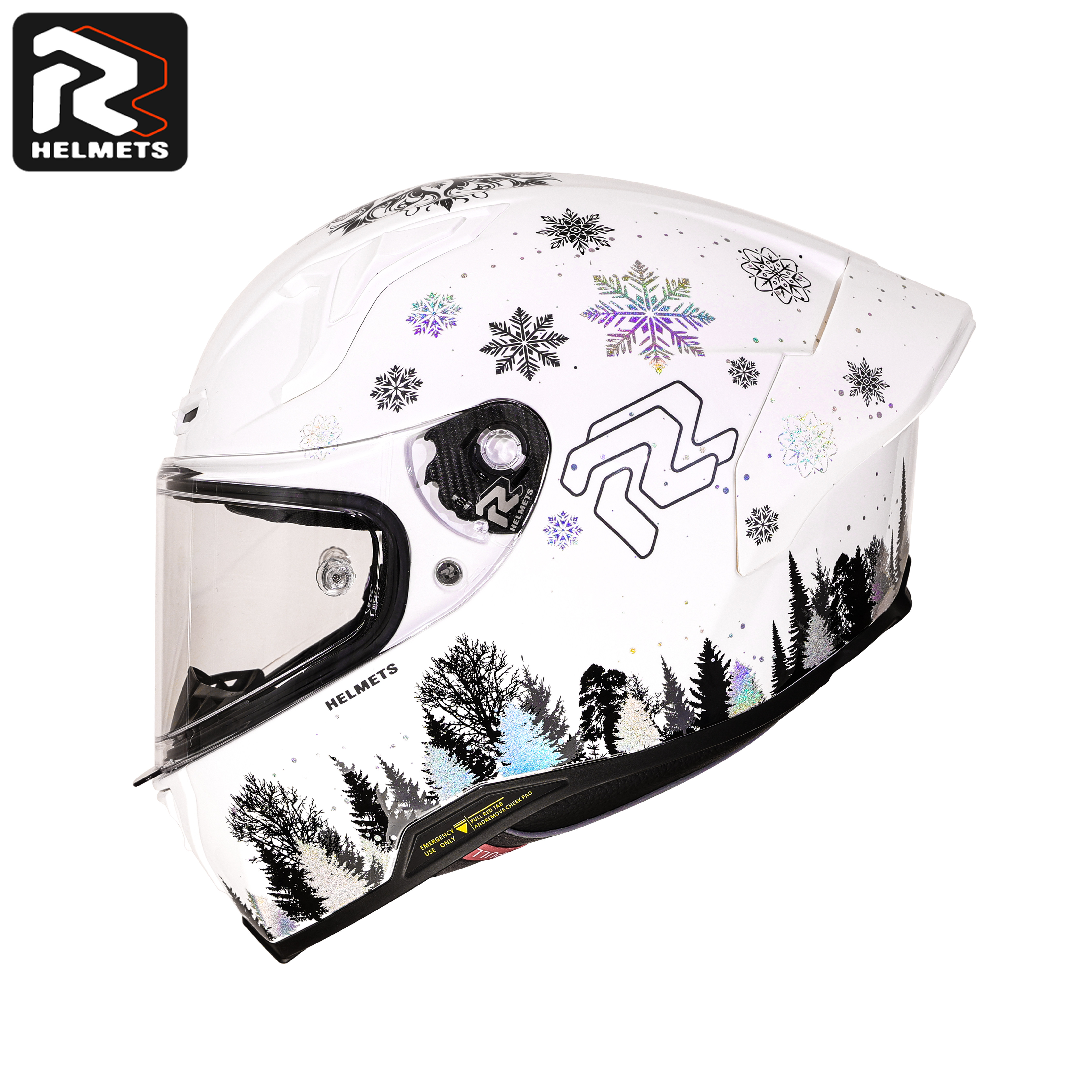 RR头盔FF101全盔摩托车情侣四季机车骑士防摔通勤男女通用暴力熊