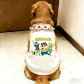 背心狗狗衣服金毛中大型犬宠物服饰春夏季 防掉毛凉感超萌萨摩 薄款