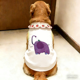 凉感春夏季背心宠物服饰狗狗衣服中大型犬防掉薄金毛超萌毛萨摩耶