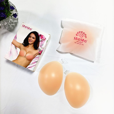 shasha硅胶胸贴婚纱用文胸女silicone bra小胸显大防水聚拢隐形胸