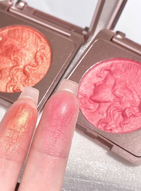 CDE灵动少女读物色腮红 自然裸妆细闪粉色橘色显白修容提亮腮红盘