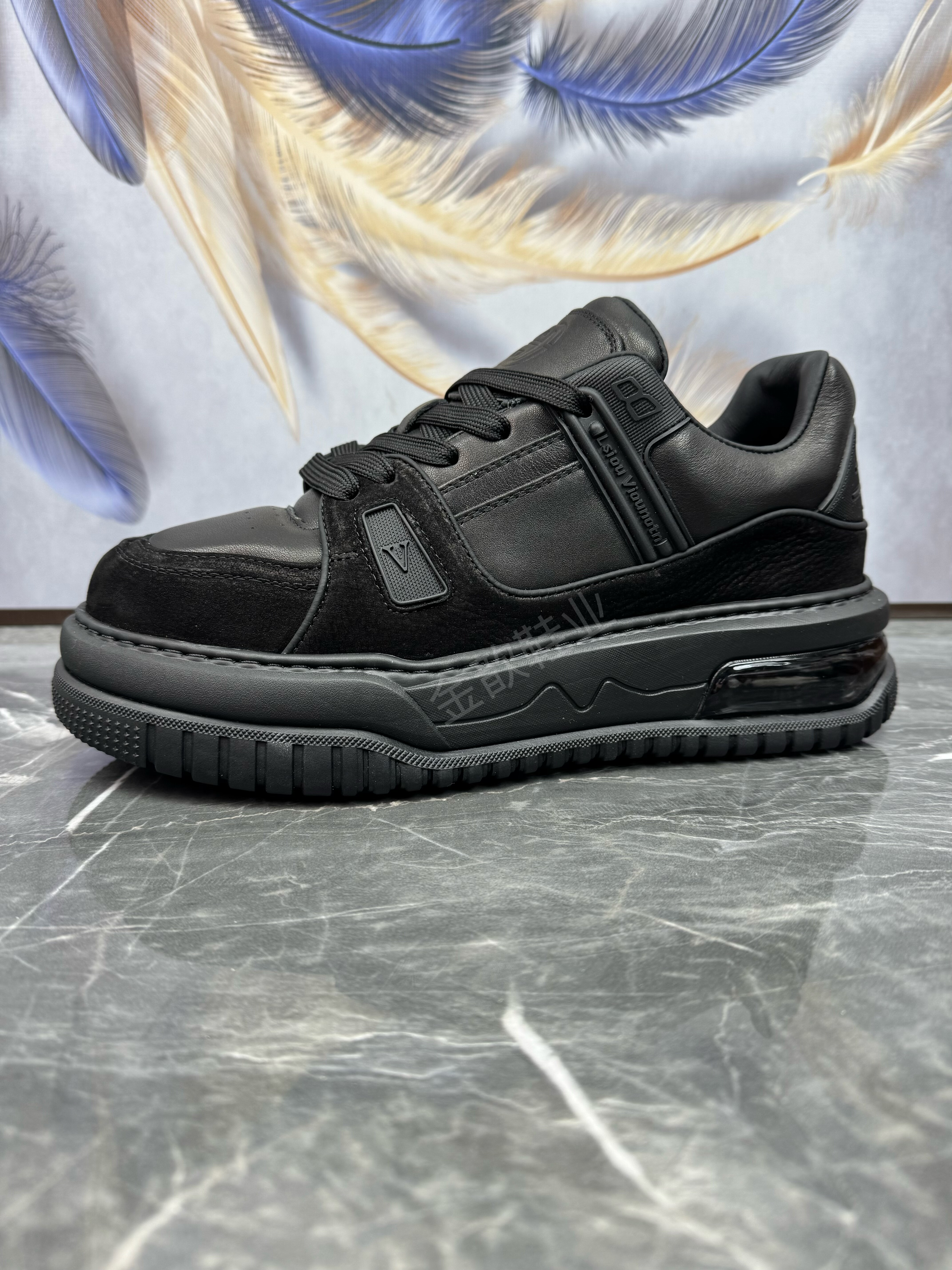 男鞋2026春季新款头层牛皮轻便气垫厚底潮流百搭真皮运动休闲板鞋,流行男鞋,休闲板鞋,淘宝优惠券,粉丝福利购,淘宝优惠卷